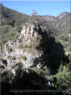 View into sentry box canyon - Myall Creek - Ettrema Gorge