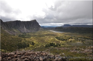 The West wall and Lake Salome from The Temple
