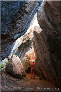 The walk to Carpentaria entrance