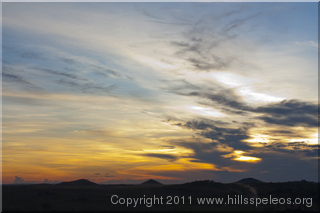 Sunset over Chillagoe Township
