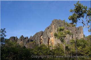 The tower containing Carpentaria Cave
