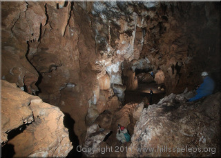 Pyramid Chamber in Basin Cave