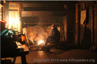 Inside Round Mountain Hut
