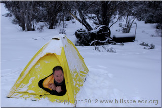 Morning at Grey Mare Hut