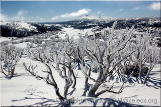 View of Mt Jagungal from Grey Mare Range