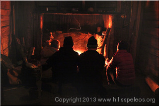 Inside Cascade Hut