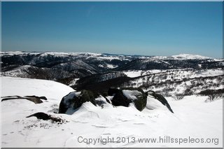 Grey Mare Range and Mt Jagungal from Dicky Cooper Bogong