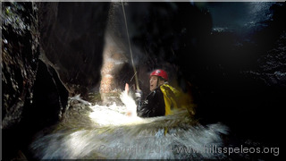Dave takes a plunge in North Bowen Creek