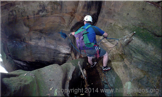"Rope Below" Horseshoe Canyon