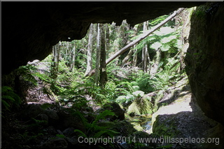 Horseshoe canyon - Under the chockstone